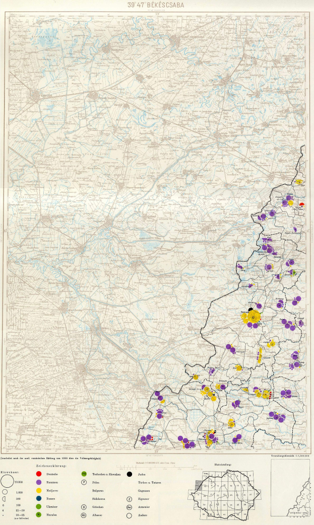 Eine Deutschlandkarte mit farbigen Punkten darauf und Text unten, der die Bevölkerungszahlen für verschiedene Städte angibt.